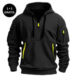 Shoulder Hooded Sweatshirt