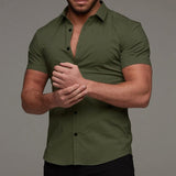 Short Sleeve Lapel Shirt