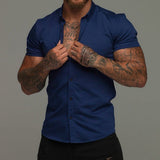 Short Sleeve Lapel Shirt