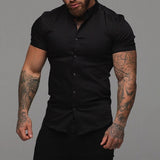 Short Sleeve Lapel Shirt