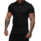 Short Sleeve Lapel Shirt