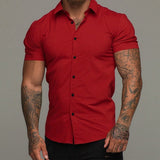 Short Sleeve Lapel Shirt