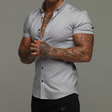 Short Sleeve Lapel Shirt